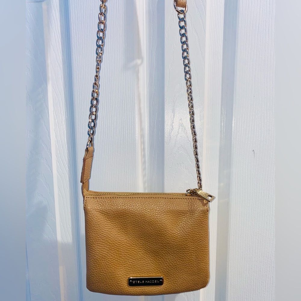 Steve Madden faux leather crossbody Nude Gold Chain Purse